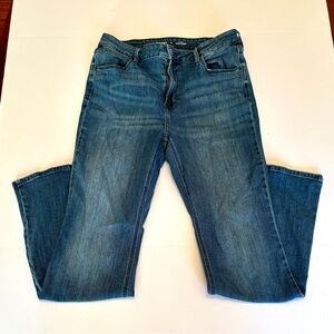 Old Navy Wow Flare Jeans Size 14 High Rise Dark Wash Stretch